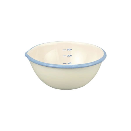 富士ホーロー BMS ビームス ホーロー 片口 ボウル 12cm 0.4L【琺瑯ボール 調理ツール ボール ほうろう 縁赤 縁青 キッチン用品】 ホワイト