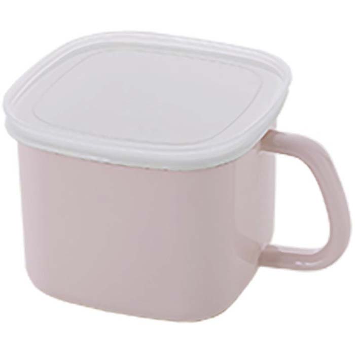富士ホーロー 味噌ポット【ホーロー容器 みそ容器 ホーロー みそポット 琺瑯容器 保存容器 密閉 ストッカー 持ち手 キッチン用品 便利 直火 オーブン】ピンク