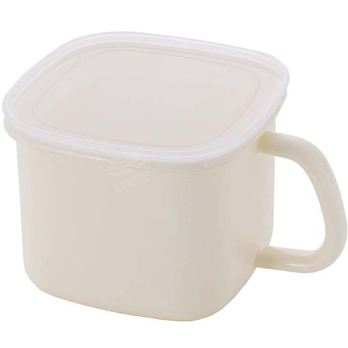 富士ホーロー 味噌ポット【ホーロー容器 みそ容器 ホーロー みそポット 琺瑯容器 保存容器 密閉 ストッカー 持ち手 キッチン用品 便利 直火 オーブン】バニラ