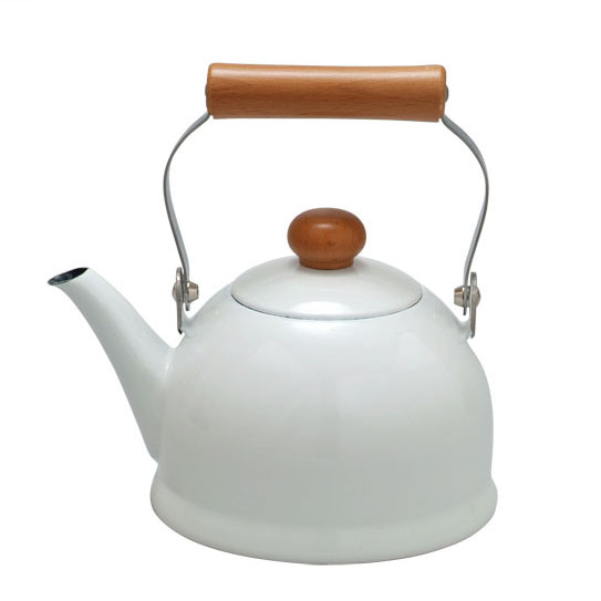 野田琺瑯 ポーチカ ホーロー ケトル 1.5L ホワイト ガス火 IH対応 POCHIKA【IH200V対応 直火 琺瑯 やかん レトロ シンプル 調理器具 日本製】