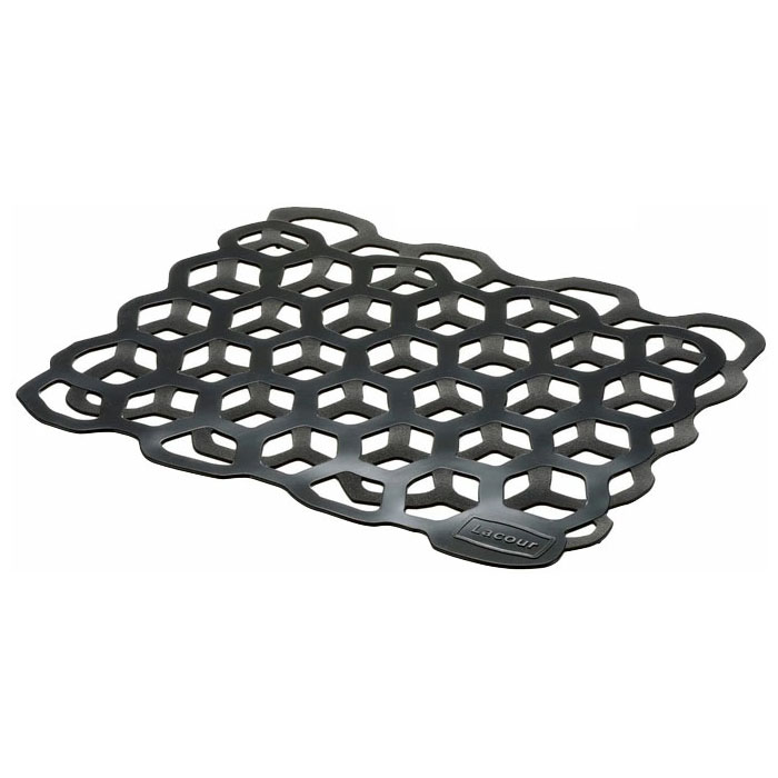 Lacour ラクール シリコーンマット ダーク22551-6 22552-3【水切りマット シンクマット シリコン リッチェル Richell】 ダークグレー