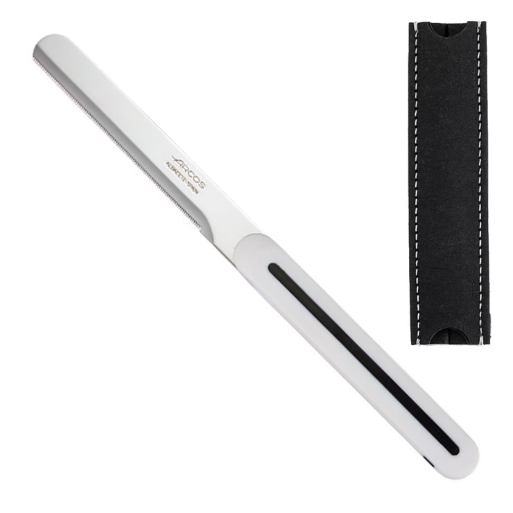 アルコス テーブルナイフ 10cm ARCOS【ミニ ブレッドナイフ バターナイフ 果物ナイフ 卓上ナイフ アルコスナイフ アウトドア 調理器具 スペイン製 食洗機対応】ちょこっとキャップ/ブラック付 パール