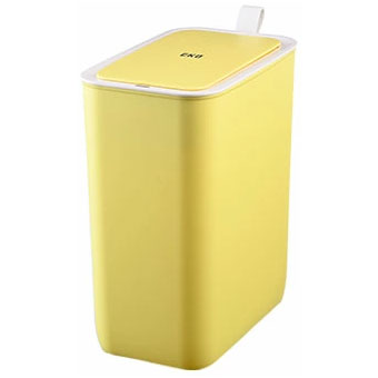 EKO モランディ スマート センサービン 8L 電池式 イーケーオー EK6287-8L【ゴミ箱 自動開閉 センサー 電動 スリム 生ゴミ ダストボックス 長方形 ふた付き センサーゴミ箱 キッチン 洗面所 トイレ におい軽減】 イエロー