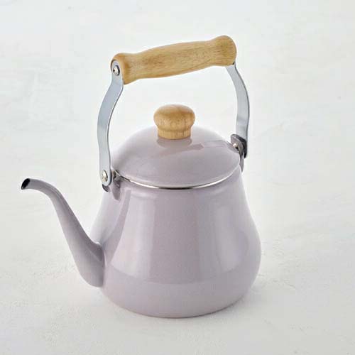 富士ホーロー IH対応 ドリップケトル 1.5L アッシュパープルアッシュ【ケトル 細口 直火 琺瑯 ほうろう コーヒー ドリップ】 パープルアッシュ