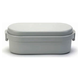 ジェルクール ドーム M 600ml 保冷剤一体型ランチボックス 三好製作所 GEL-COOL dome M【ドーム型 弁当箱 保冷ランチボックス 1段 保冷剤付き お弁当箱】 オイスターグレー