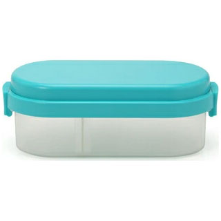 ジェルクール プラス ドーム M 600ml 抗菌 保冷剤一体型ランチボックス 三好製作所【GEL-COOL plus ドーム型 弁当箱 お弁当箱 防カビ 保冷ランチボックス 1段 保冷剤付き】ゴルゴンゾーラブルー