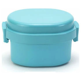 ジェルクール ドーム S 300ml 保冷剤一体型ランチボックス 三好製作所【GEL-COOL ドーム型 弁当箱 お弁当箱 保冷ランチボックス 1段 キッズ 子供用弁当箱 デザートケース デザート入れ フルーツ入れ フルーツケース】 マカロンブルー