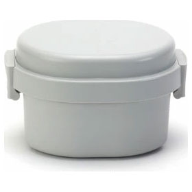 ジェルクール ドーム S 300ml 保冷剤一体型ランチボックス 三好製作所【GEL-COOL ドーム型 弁当箱 お弁当箱 保冷ランチボックス 1段 キッズ 子供用弁当箱 デザートケース デザート入れ フルーツ入れ フルーツケース】 オイスターグレー