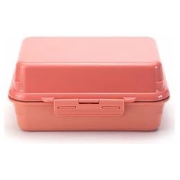 ジェルクール プラスデリ1段 490ml 保冷剤一体型ランチボックス【三好製作所 GEL-COOL plus deli 保冷 ランチボックス 弁当箱 日本製】 マカロンピンク