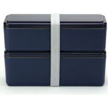 ジェルクール スリム S+L 300ml+400ml 保冷剤一体型ランチボックス 三好製作所【GEL-COOL slim S+L 弁当箱 2段 お弁当箱 保冷ランチボックス 保冷剤付き】ベリーブルー