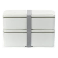 ジェルクール スリム S+L 300ml+400ml 保冷剤一体型ランチボックス 三好製作所【GEL-COOL slim S+L 弁当箱 2段 お弁当箱 保冷ランチボックス 保冷剤付き】ミルクホワイト