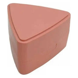 ジェルクール トライアングル おにぎりケース 保冷剤一体型ランチボックス 三好製作所 GEL-COOL triangle【おにぎり ケース 保冷 1個用 弁当箱 おにぎり入れ ランチグッズ 日本製】 マカロンピンク
