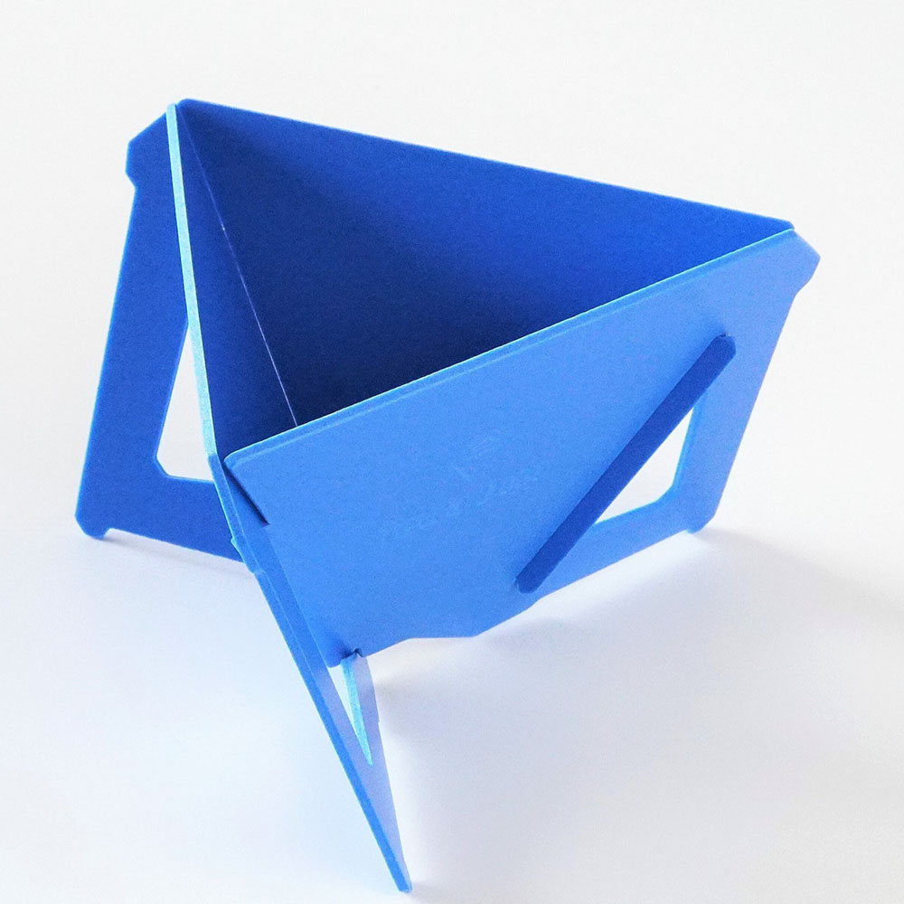 Tetra Drip テトラドリップ 3.5cup 02P グレー/レッド/ブルー/【コーヒー ドリッパー アウトドア 珈琲ドリッパー 組立式 携帯 軽量 ポータブル MUNIEQ ミュニーク ドリップ 日本製】 ブルー