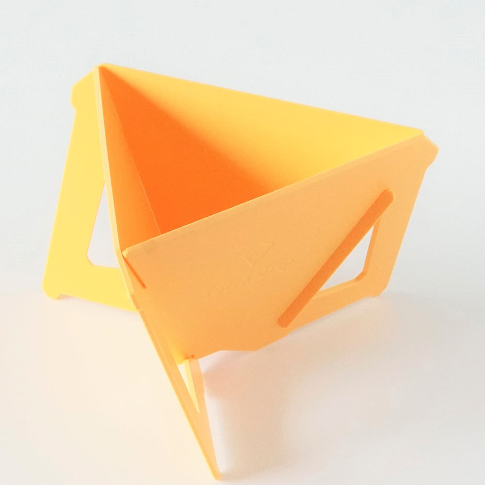 Tetra Drip テトラドリップ 3.5cup 02P グレー/レッド/ブルー/【コーヒー ドリッパー アウトドア 珈琲ドリッパー 組立式 携帯 軽量 ポータブル MUNIEQ ミュニーク ドリップ 日本製】 イエロー