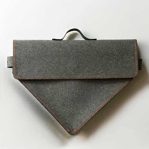 WPB マグネット コーヒーペーパーフィルターケース ブラウン/【2～4人用台形フィルター、1～4杯用円すい形フィルターが約50枚収納可能 ウォールペーパーバッグ】 グレー