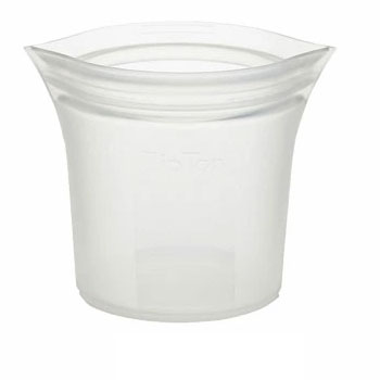 ZipTop ジップトップ ショートカップ【CUP S シリコン 保存容器 保存袋 食品 ジップ袋 シリコンバッグ】 フロスト