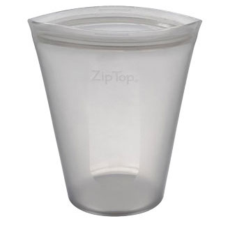 ZipTop ジップトップ カップM【CUP M シリコン 保存容器 保存袋 食品 ジップ袋 シリコンバッグ】 グレー