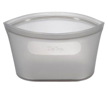 ZipTop ジップトップ ディッシュM【DISH M シリコン 保存容器 保存袋 食品 ジップ袋 シリコンバッグ】 グレー