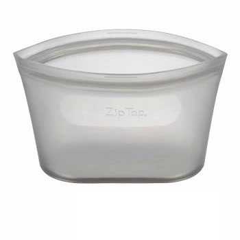 ZipTop ジップトップ ディッシュS【DISH S シリコン 保存容器 保存袋 食品 ジップ袋 シリコンバッグ】 グレー